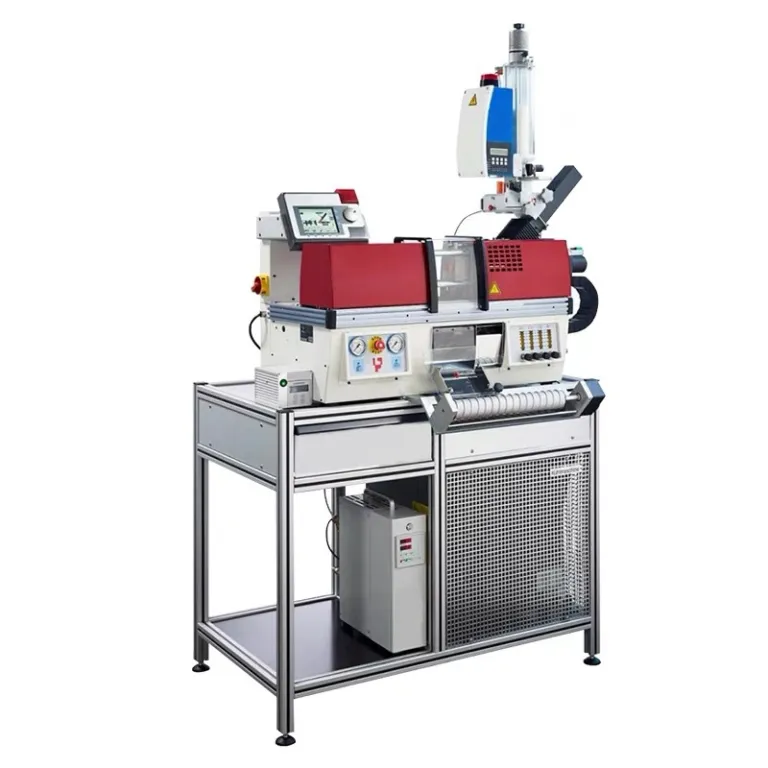 دستگاه تزریق پلاستیک رومیزی تمام‌الکتریک تمام‌اتوماتیک کوچک آزمایشگاهی برای تهیه نمونه‌های کششی و خمشی استاندارد ملی