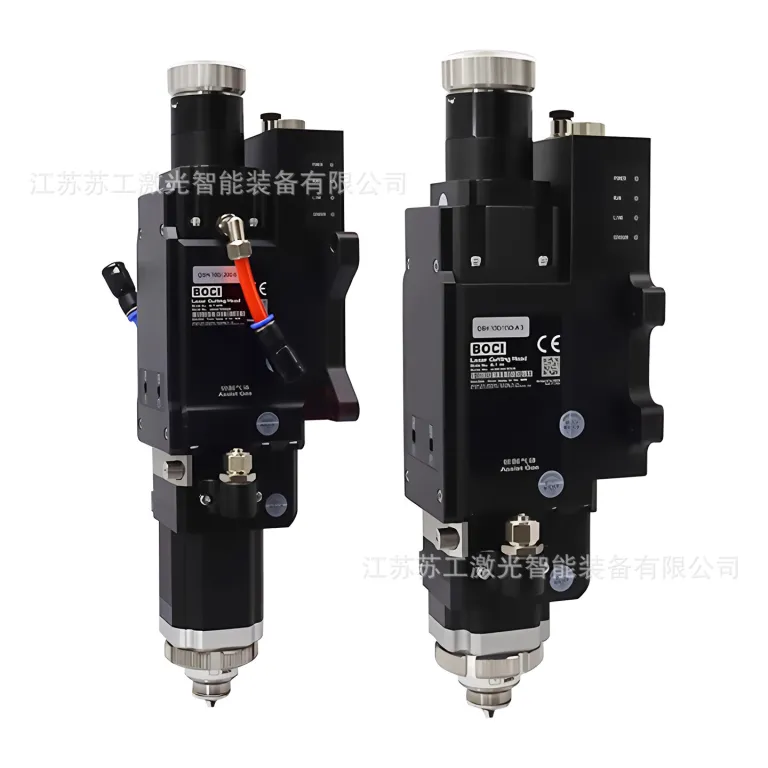 هد برش لیزری BOCI BLT310-4KW، هد اصلی فیبر نوری مشکی، مخصوص سیستم برش لیزری Shanghai Baichu