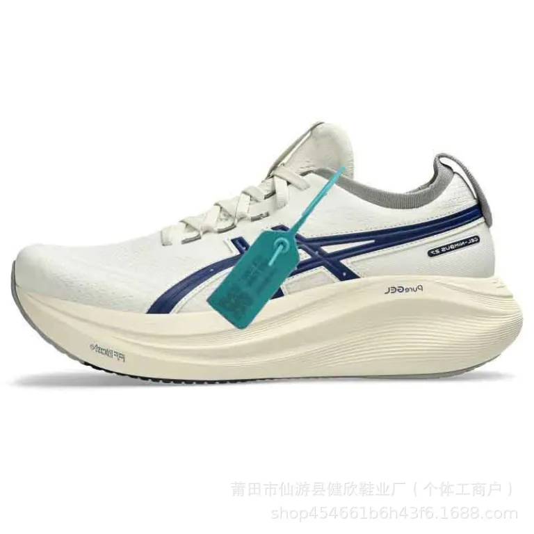 کفش دویدن مردانه آسیر GEL-NIMBUS 27 اصل خالص پوتیان با ضربه‌گیری، پشتیبانی، بازگشت انرژی و سرعت