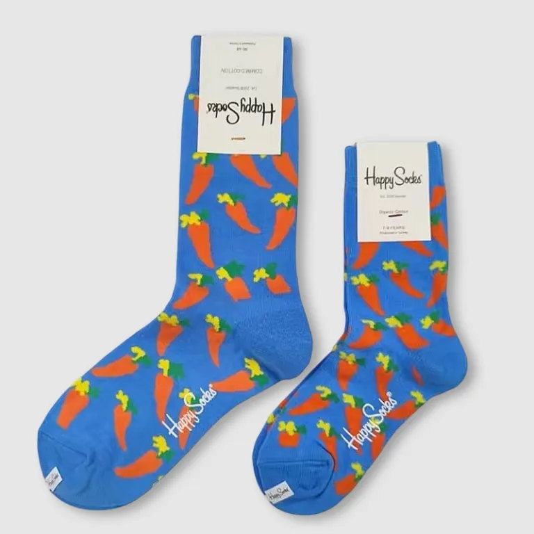 جوراب بچگانه HappySocks طرح کارتونی ساق متوسط مدل هایپی مناسب دختر و پسر برای استفاده بیرون از منزل طرح بامزه عمده و خانوادگی