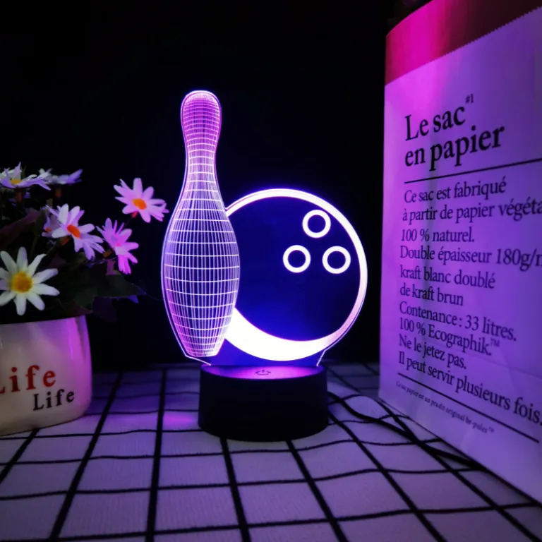 چراغ خواب LED لمسی هفت‌رنگ با کنترل از راه دور و پورت USB سری توپ بسکتبال، فوتبال و والیبال مخصوص صادرات 3D