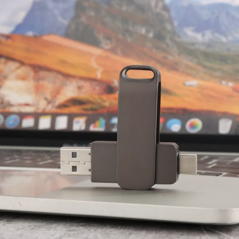 فلش مموری چرخان فلزی type-c فلش پرسرعت usb3.032g فلش مموری otg16g دوکاره گوشی و کامپیوتر خودرویی