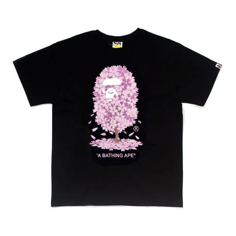 تی‌شرت BAPE تابستانی طرح سر میمون استتاری مردانه و زنانه استایل ژاپنی موجودی عمده