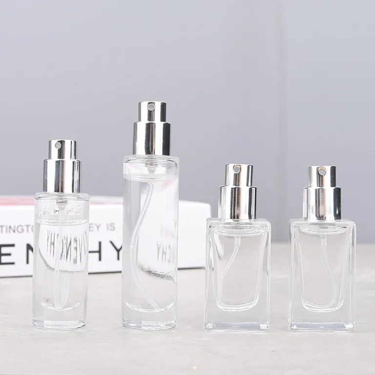 F054A - فروش مستقیم کارخانه 10ML25ML عطر پخش‌کن دهانه کارتی شیشه‌ای اسپری خالی مشابه آزمایشگاهی