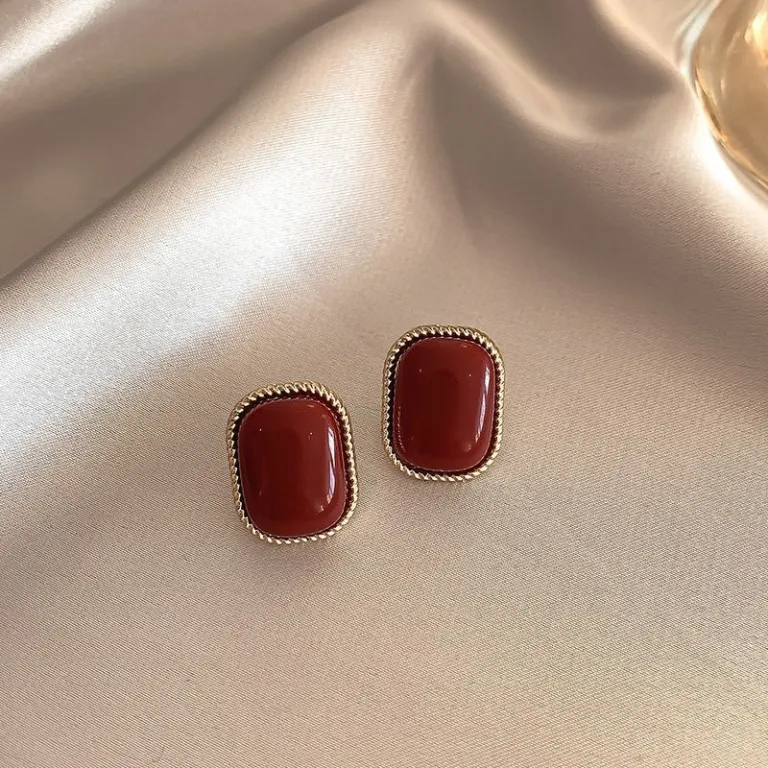 s925 گوشواره میخی نقره‌ای زنانه شیک، خاص و باکلاس، استایل هنگ کنگی، مناسب عمده فروشی بین‌المللی