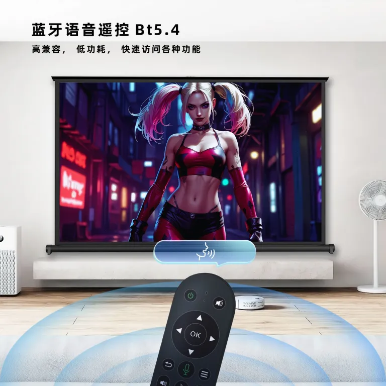 HY450 پروژکتور فوق کوتاهبرد 1080P کیفیت بالا 8K دیکودر 1000 لومن WiFi6 پروژکتور بینالمللی