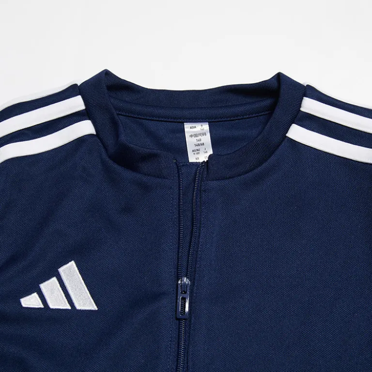 کاپشن ورزشی بچه‌گانه adidas یقه‌گرد راه‌راه راحت و شیک