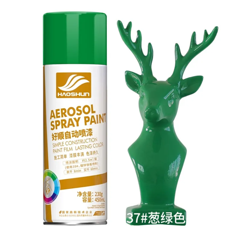 اسپری رنگ 450ml هاوشون ضدزنگ فلز در رنگ‌های مشکی سفید قرمز برای مصارف خانگی و تغییر رنگ خودرو