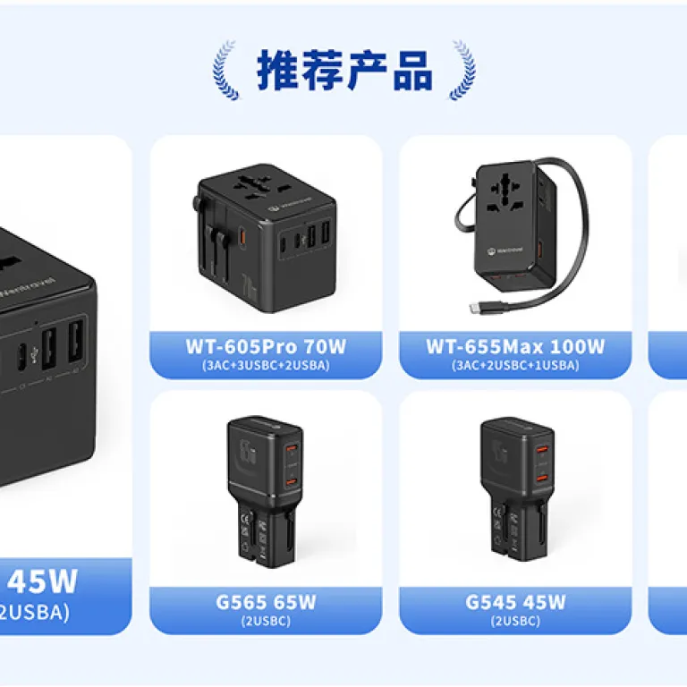مبدل چندکاره برق کارخانه 25W شارژ سریع 3AC پریز استاندارد اروپا مبدل چندمنظوره تبدیل برق جهانی