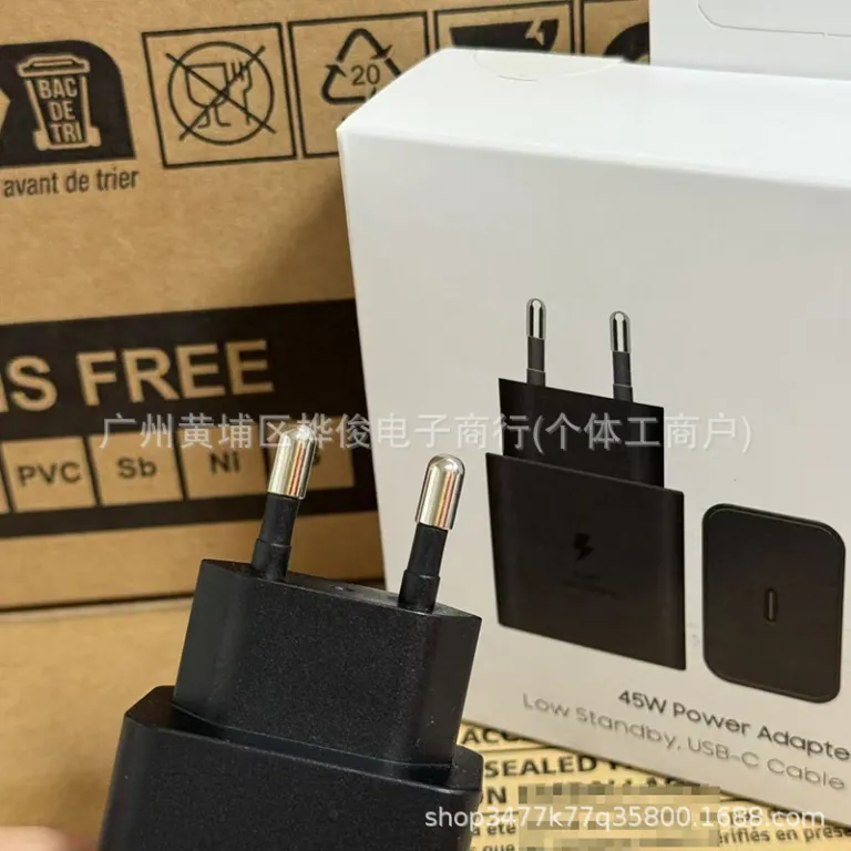 شارژر سامسونگ PD45W سازگار با Samsung، شارژر سریع استاندارد کره KC، کابل شارژ سریع 5A