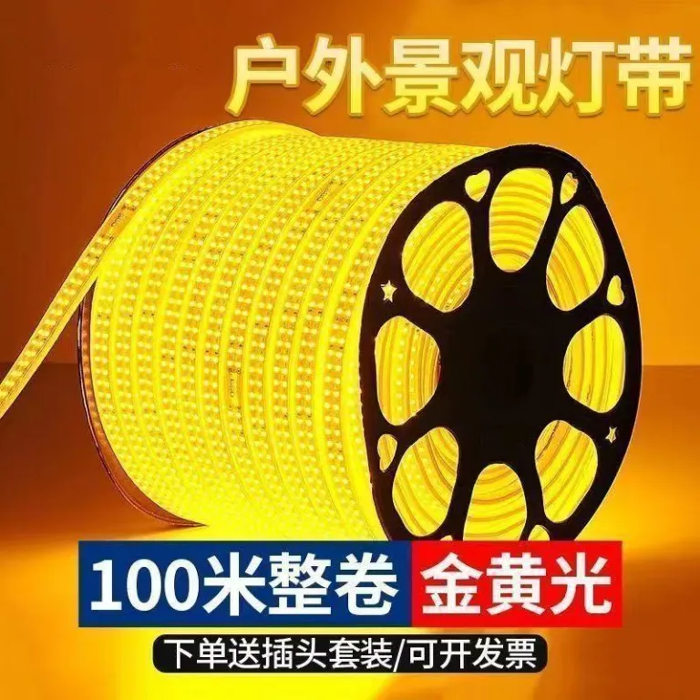 نوار LED فشار قوی 220V ضدآب بیرونی برای تونل و پل، نوار مهندسی روشن و ضدآب انعطاف‌پذیر