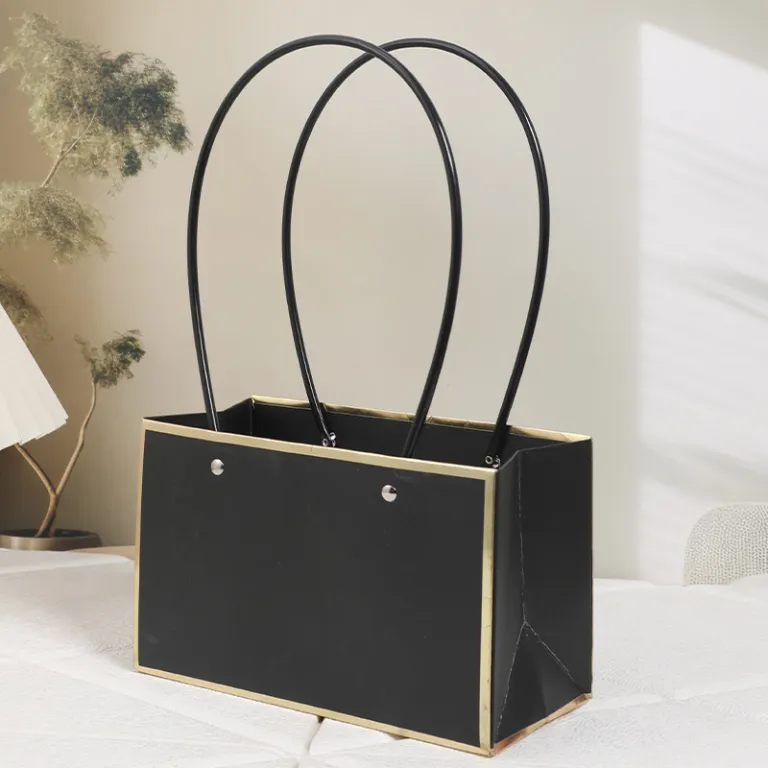 کیف دستی گل چند رنگ، کیف دستی گل برای کلاس گل‌آرایی، کاغذ بسته‌بندی ماکارون، کیف کاغذی ساده ضد آب مناسب ولنتاین