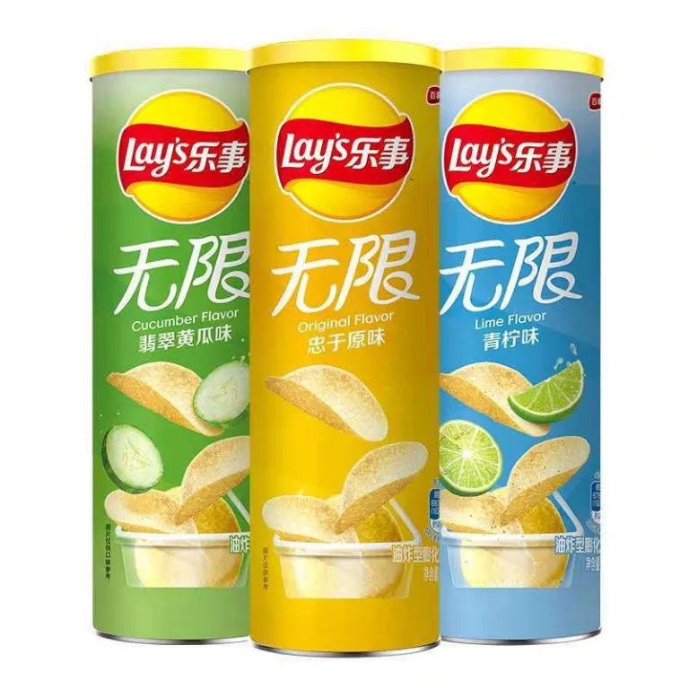 چیپس سیب‌زمینی لِی‌س 104g*24 بسته‌بندی سطلی، بسته هدیه تنقلات، عمده مواد غذایی، ارزان و به‌صرفه، مجموعه کامل تنقلات