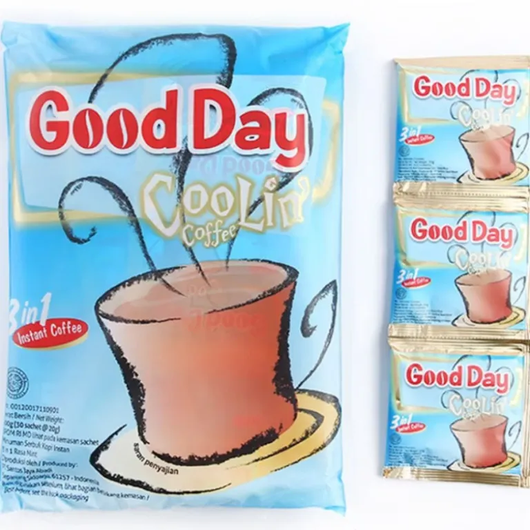 قهوه فوری سه‌کاره Goodday اندونزی با طعم‌های وانیل ایتالیایی، فندق و کاپوچینو