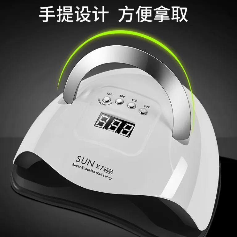 فروش مستقیم کارخانه SUNX7MAX دستگاه ژلیش ناخن 180W لامپ خشککن ناخن با سنسور خودکار و دو منبع نور