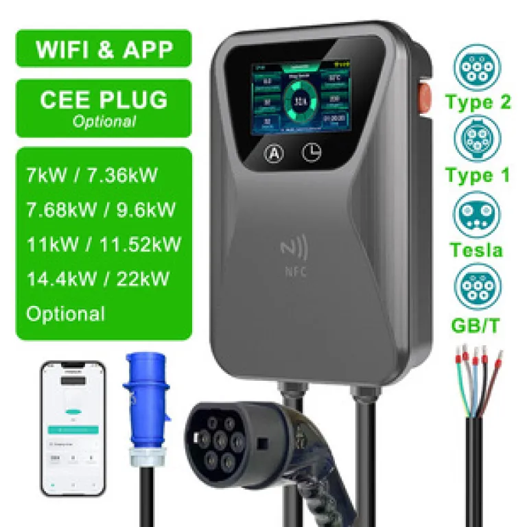 شارژر خودرو برقی 7KW خانگی استاندارد اروپا Type2 استاندارد آمریکا Type1 شارژر خودرو انرژی نو BYD 11KW22KW