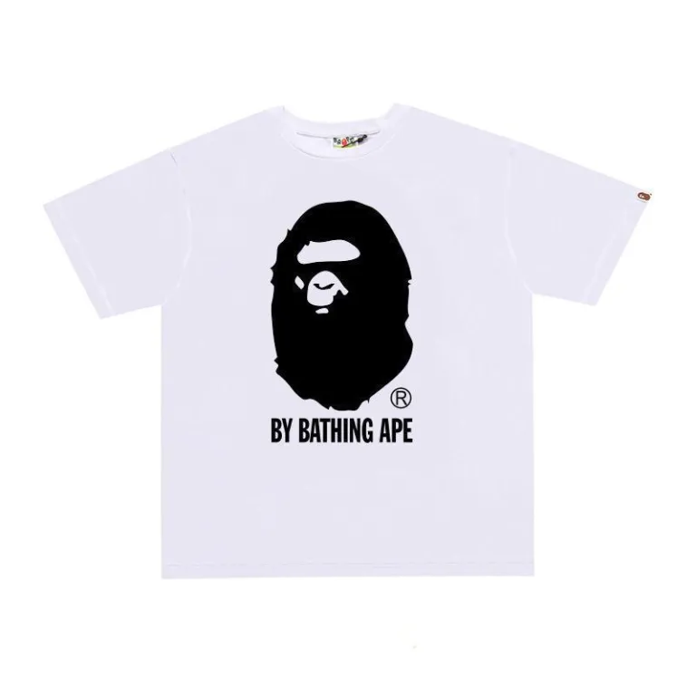 تی‌شرت BAPE تابستانی طرح سر میمون استتاری مردانه و زنانه استایل ژاپنی موجودی عمده
