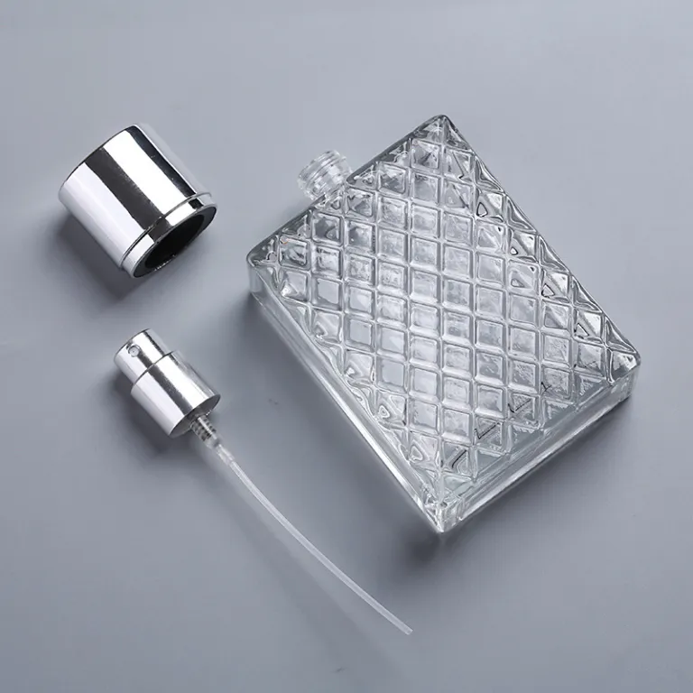 بطری عطر شیشه‌ای خالی با ظرفیت 100 میلی‌لیتر، اسپری قابل حمل برای پر کردن عطر و لوازم آرایشی