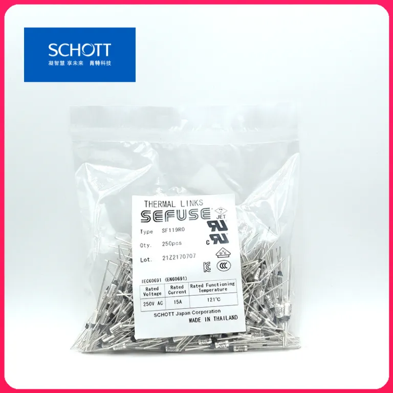 فیوز حرارتی NEC SEFUSE سری SF/R دمای 73 تا 240 درجه سانتی‌گراد اصل