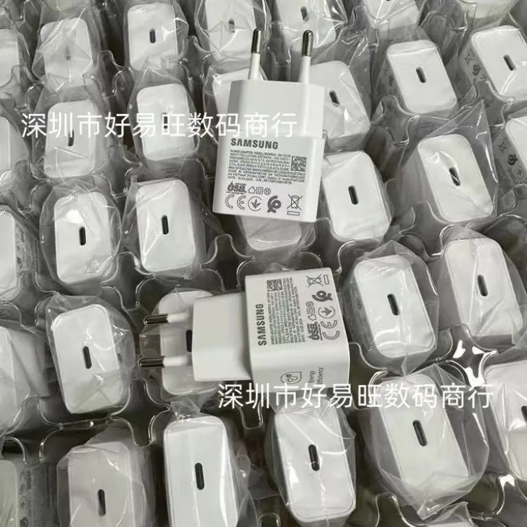T2510 سازگار با سامسونگ 25W شارژر استاندارد اروپا S24U/Note20/S25 شارژ فوق سریع 2.0 شارژر اصلی