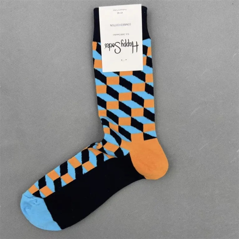 جوراب رنگی HappySocks مردانه طرح کارتونی فانتزی اینستاگرامی ساق‌متوسط بیرونی خیابانی