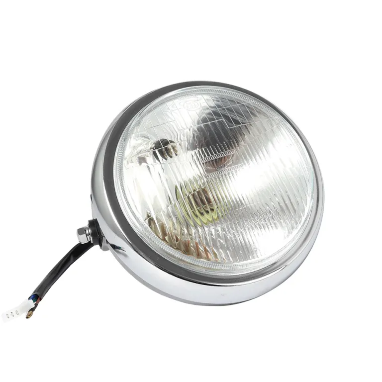 چراغ جلوی موتورسیکلت 7 اینچی اصلاحشده گرد مناسب برای هائولو بابا لینگ جیو مو EN125-2F-3A مجموعه چراغ جلو
