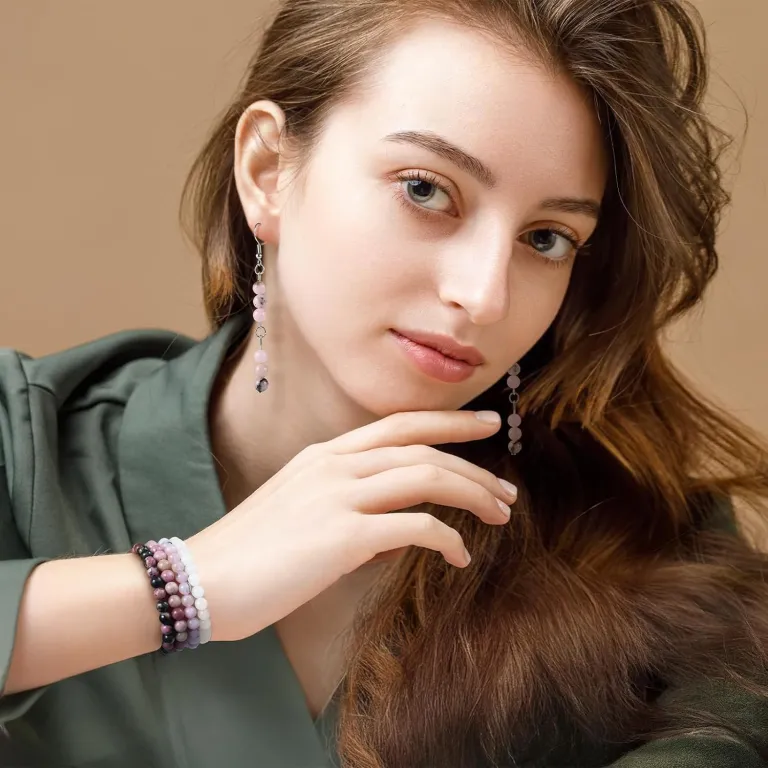 1000 عدد مهره سنگ طبیعی آمازونیت گرد 6 میلی‌متری در 20 رنگ برای دستبند