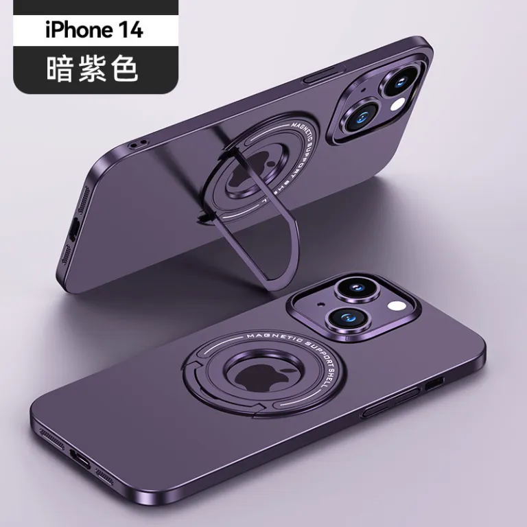 قاب گوشی اپل iphone16PROMAX با پایه مغناطیسی کشویی، مات 15، محافظ تمام‌بدنه 14 13