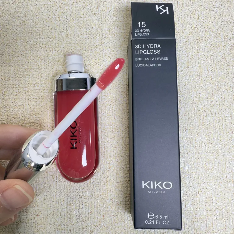 رژ لب مایع آینه‌ای تک‌سر KIO مخصوص صادرات 3D 02 22 12 رژ لب براق شیشه‌ای موجود در رنگ حبوبات 6.5ML