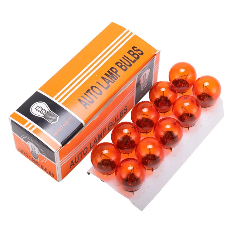 S25 لامپ ترمز خودرو تک‌پایه 1141 1016 لامپ عقب پایه مورب بلند و کوتاه 12V21W لامپ راهنما هالوژن