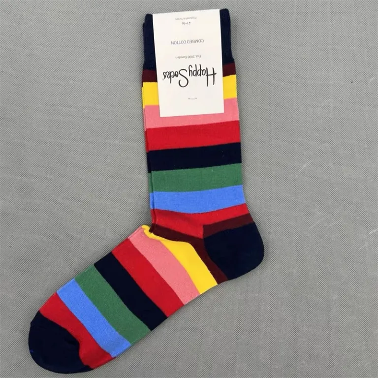 جوراب رنگی HappySocks مردانه طرح کارتونی فانتزی اینستاگرامی ساق‌متوسط بیرونی خیابانی