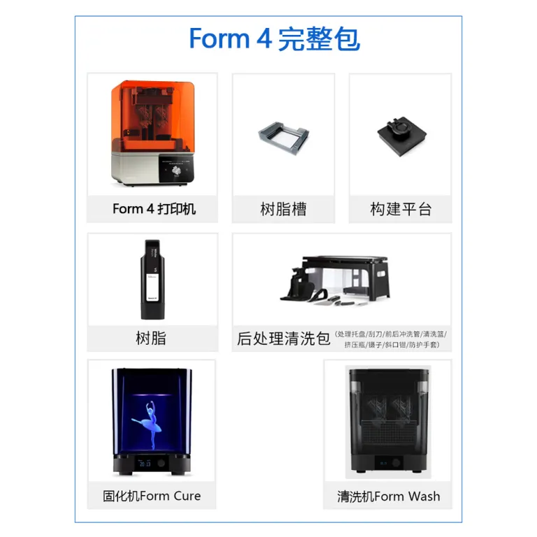 Form4/4L3d پرینتر سه‌بعدی رزینی با دقت بالا و کیفیت صنعتی مخصوص سیلیکون برای آزمایشگاه و تحقیق و توسعه دانشگاهی Formlabs4B