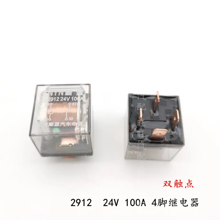 رله خودرو 12V24V دو کنتاکت ضدآب 4 پایه 5 پایه 100A باز و بسته معمولی، پرقدرت و جریان بالا