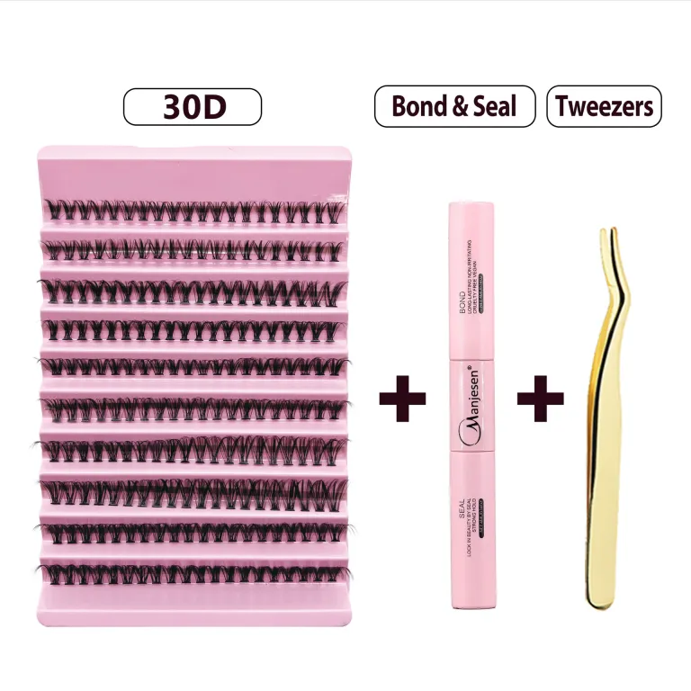ست مژه مصنوعی اکستنشن 30D40D سینی ده ردیفه پلکانی عمده مژه نرم