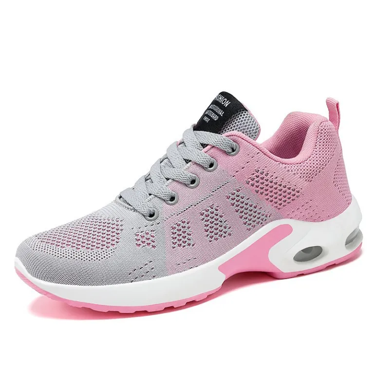 کفش ورزشی زنانه بهاره کراسبوردر سایز بزرگ زیره نرم کفش دویدن کفش هوا shoes کفش توری راحتی