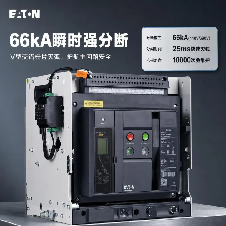 کلید اتوماتیک کمپکت Eaton مدل IZM91B3C سری 3 پل کشویی 690V اورجینال