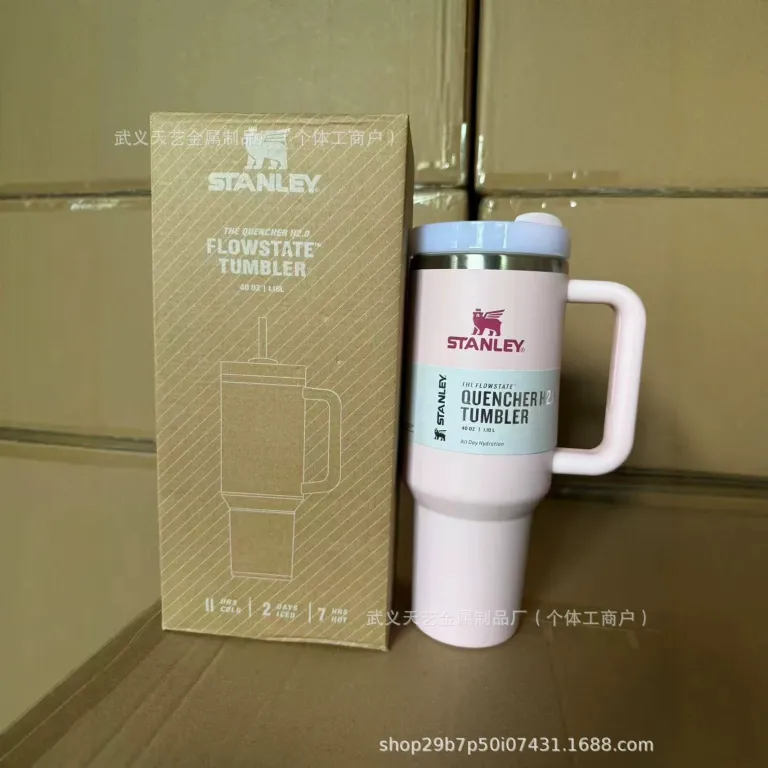 ماگ خودرو استنلی 40oz استیل ضدزنگ عایق حرارتی با ظرفیت بالا، قابل حمل، مناسب خودرو