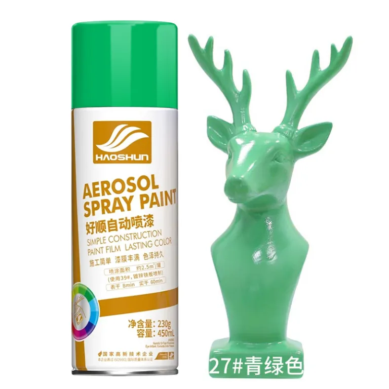 اسپری رنگ 450ml هاوشون ضدزنگ فلز در رنگ‌های مشکی سفید قرمز برای مصارف خانگی و تغییر رنگ خودرو