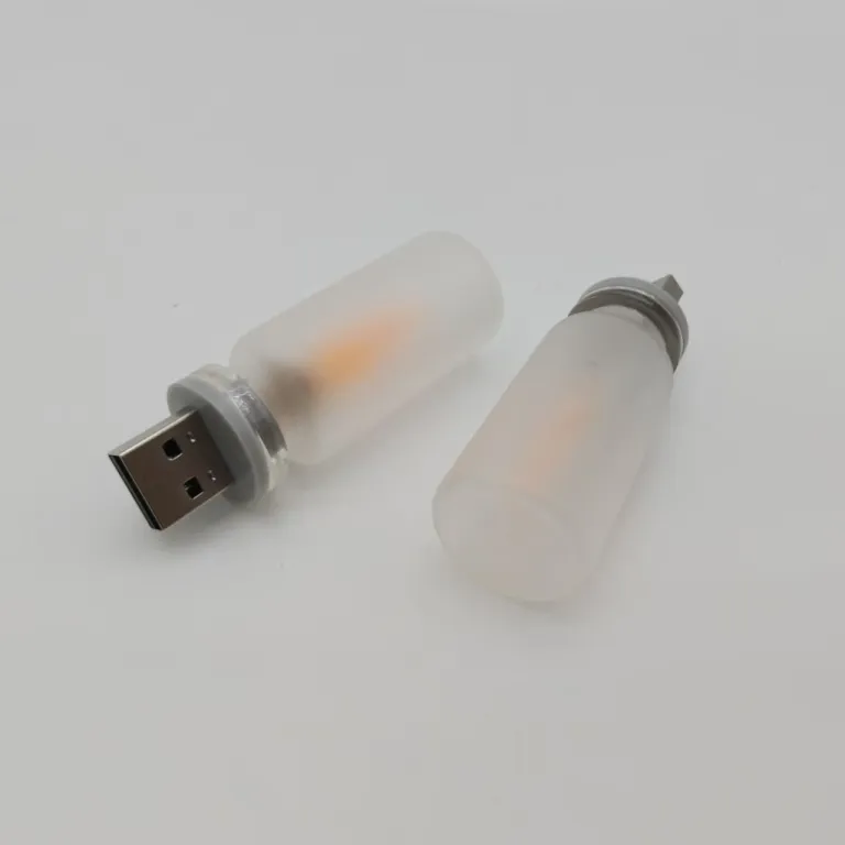 چراغ خواب شیشه‌ای با شعله LED شبیه‌سازی شده، طرح رترو، نور گرم، قابل سفارشی‌سازی