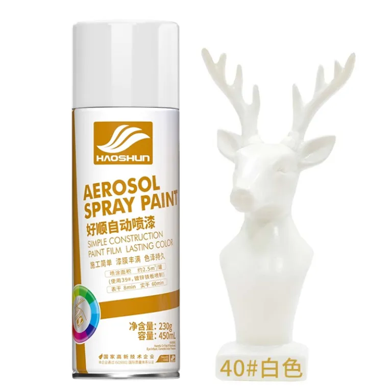 اسپری رنگ 450ml هاوشون ضدزنگ فلز در رنگ‌های مشکی سفید قرمز برای مصارف خانگی و تغییر رنگ خودرو