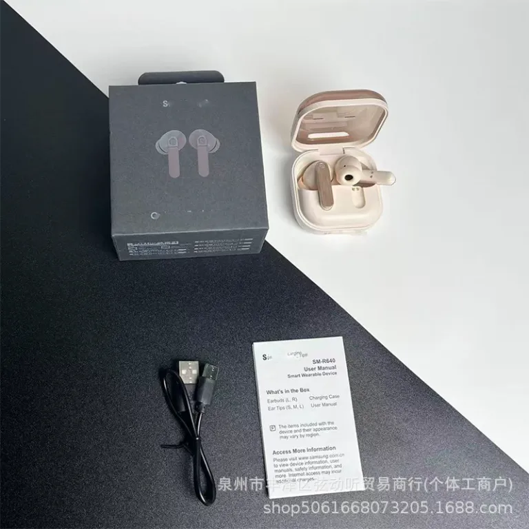 هندزفری بلوتوثی بی‌سیم TWS جدید کراس‌بوردر R640 Galaxy Buds4 Pro داخل گوشی با کیس شارژ