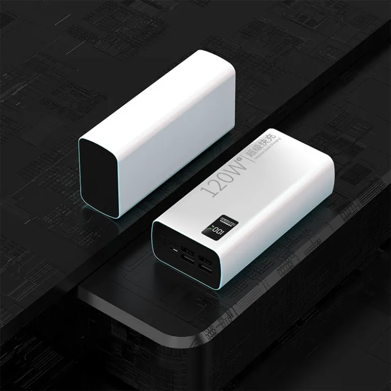 3c تایید شده 120w پاوربانک شارژ سریع 60000 میلی‌آمپر ظرفیت بالا با نمایشگر دیجیتال تایپ سی عمده