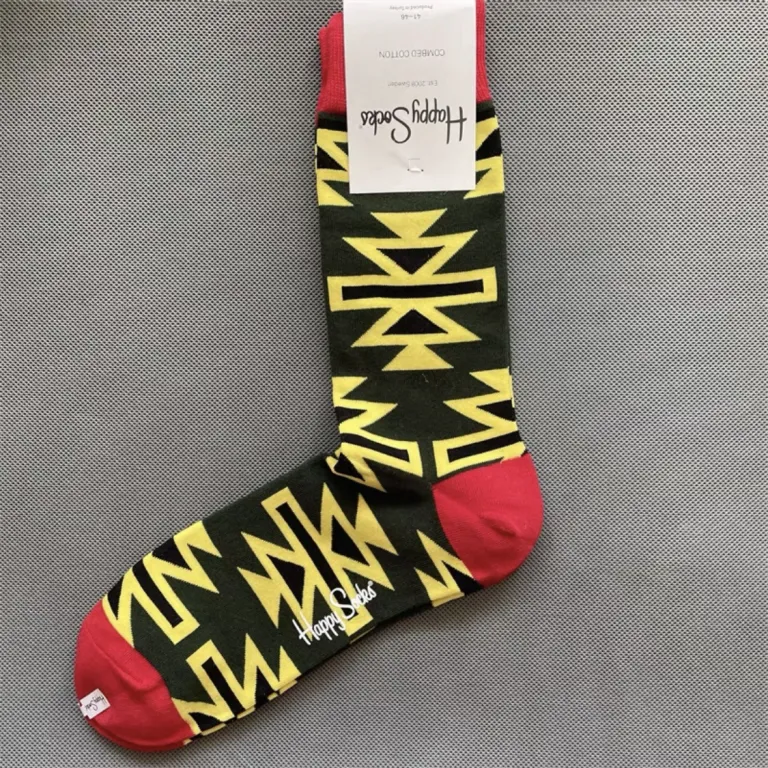 جوراب رنگی HappySocks مردانه طرح کارتونی فانتزی اینستاگرامی ساق‌متوسط بیرونی خیابانی