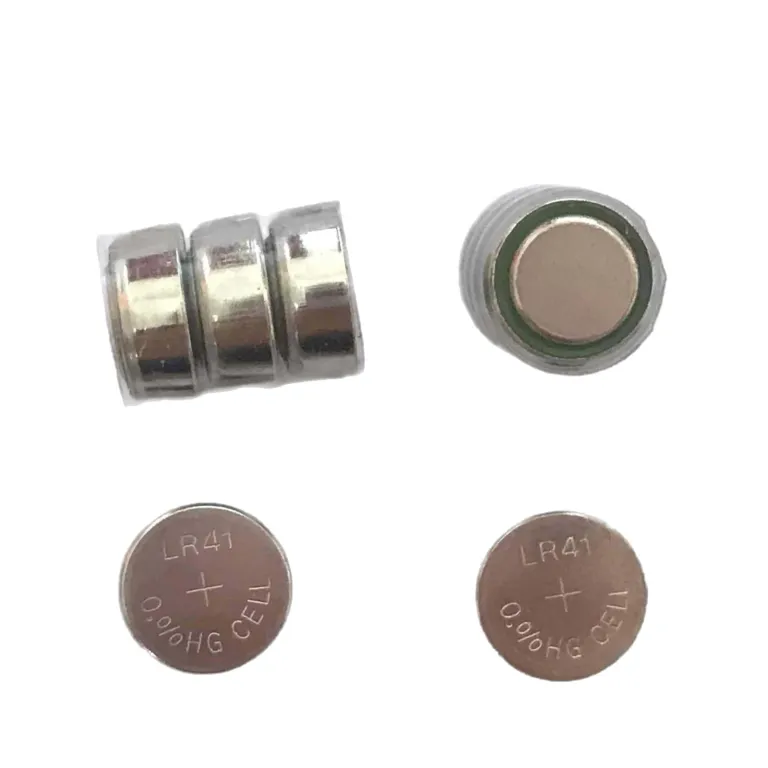 موجود در انبار LR41/AG3/L736 باتری سکه‌ای 3 عددی بسته ترکیبی 4.5V قلم اتصال سری الکترونیکی lr41