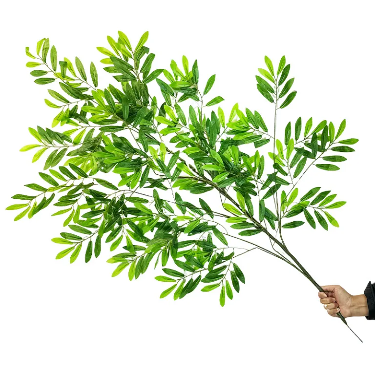 برگ درخت انجیر و افرای قرمز مصنوعی، شاخه‌های بزرگ پلاستیکی برای درخت مصنوعی داخلی و محوطه‌سازی