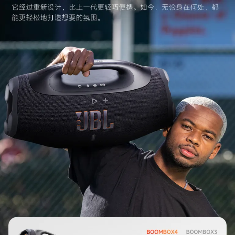 اسپیکر بی‌سیم قابل حمل ضدآب و ضدگرد و غبار JBL BOOMBOX4 نسل جدید Music God of War 4