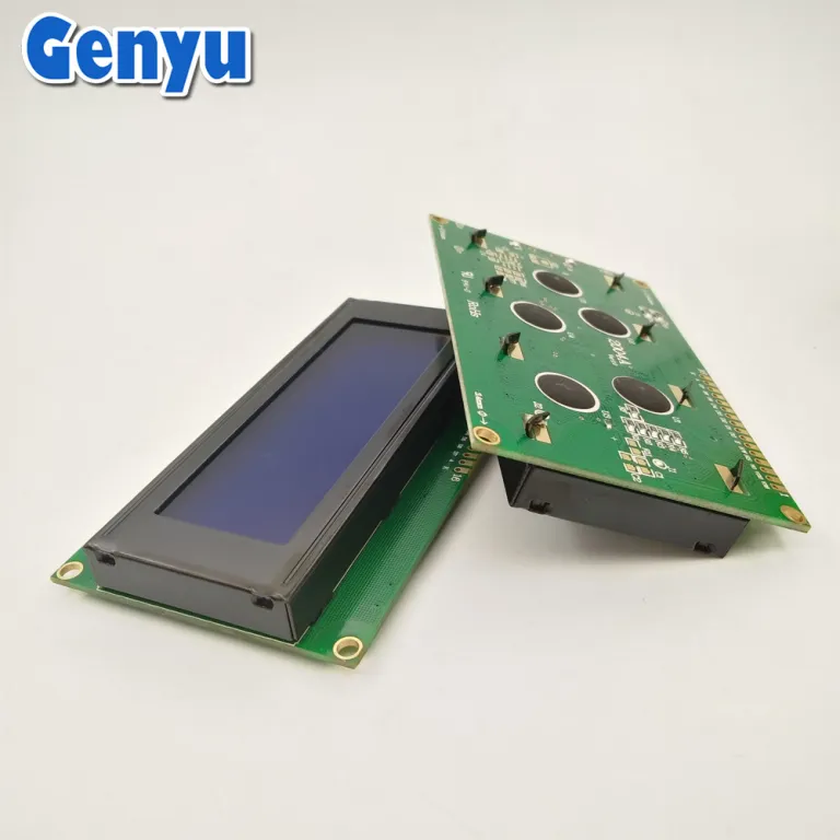 ماژول LCD آبی کارخانه‌ای LCM نمایشگر تجهیزات ابزار دقیق 2004A ماژول COB صفحه نمایش ماتریس نقطه‌ای کاراکتری STN
