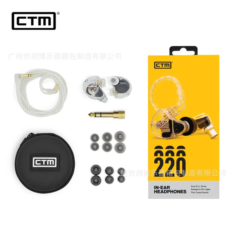 هندزفری داخل گوشی مانیتورینگ صحنه حرفه‌ای CTM (Clear Tune Monitors) با درایور داینامیک و آرمیچر