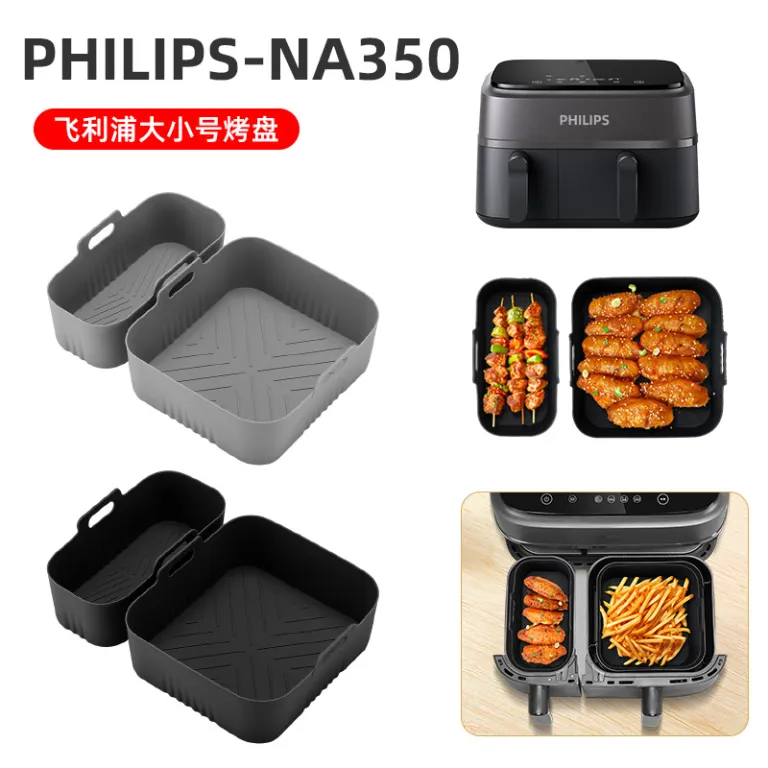 قالب وافل سیلیکونی مخصوص سرخ‌کن بدون روغن مناسب فیلیپس Philips-NA35O-TefalEY9018