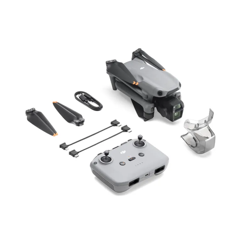 پهپاد دوربین دوگانه پرچمدار DJI DJIAir3S مناسب برای عکاسی هوایی حرفه‌ای با کیفیت بالا، مناسب سفر، با اجتناب فعال از موانع و قابلیت تعقیب